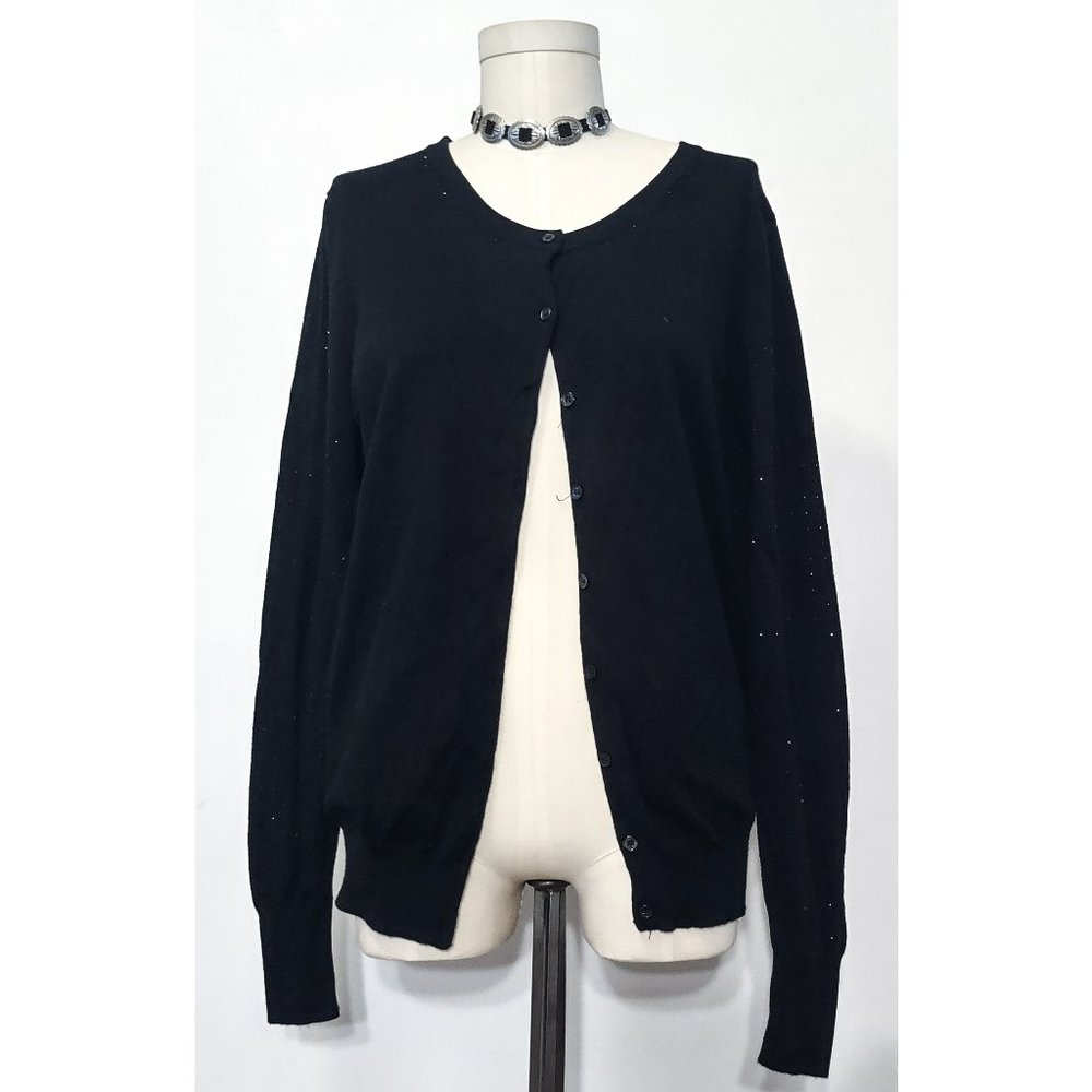Plus Size George Black Cardigan